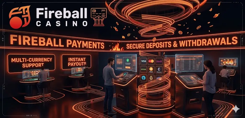 Fireball Casino fizetési módok