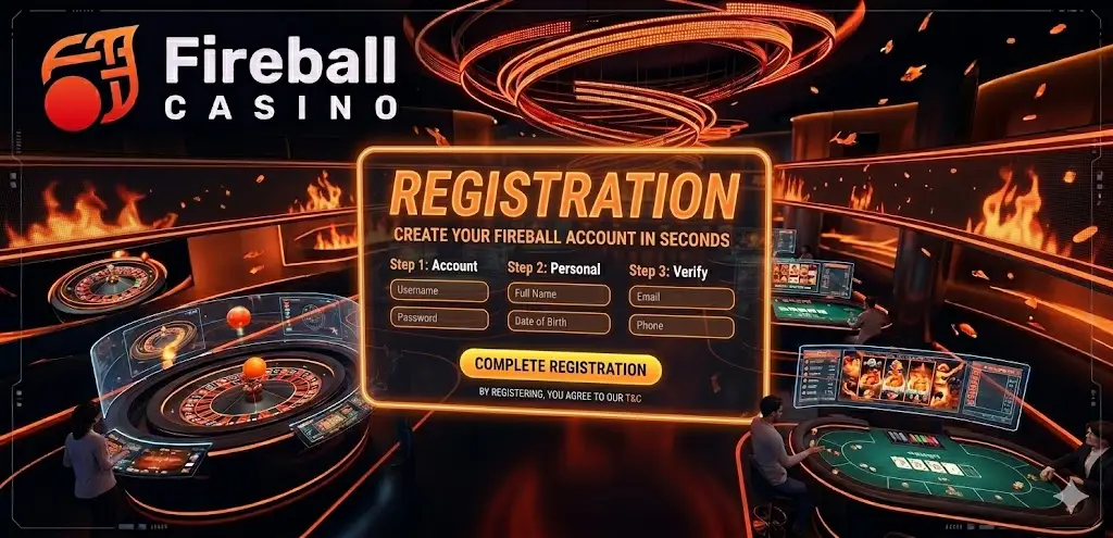 Fireball Casino regisztráció